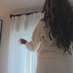Fern Cotton Semi Sheer Curtains