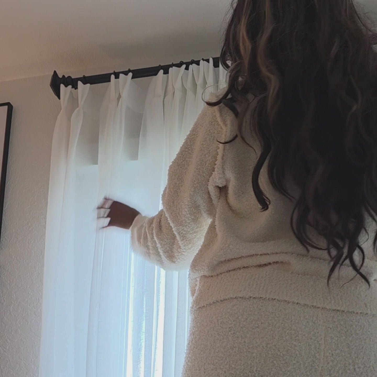 Fern Cotton Semi Sheer Curtains