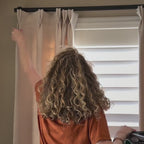 Lacey Herringbone Texture Linen Blend Curtains