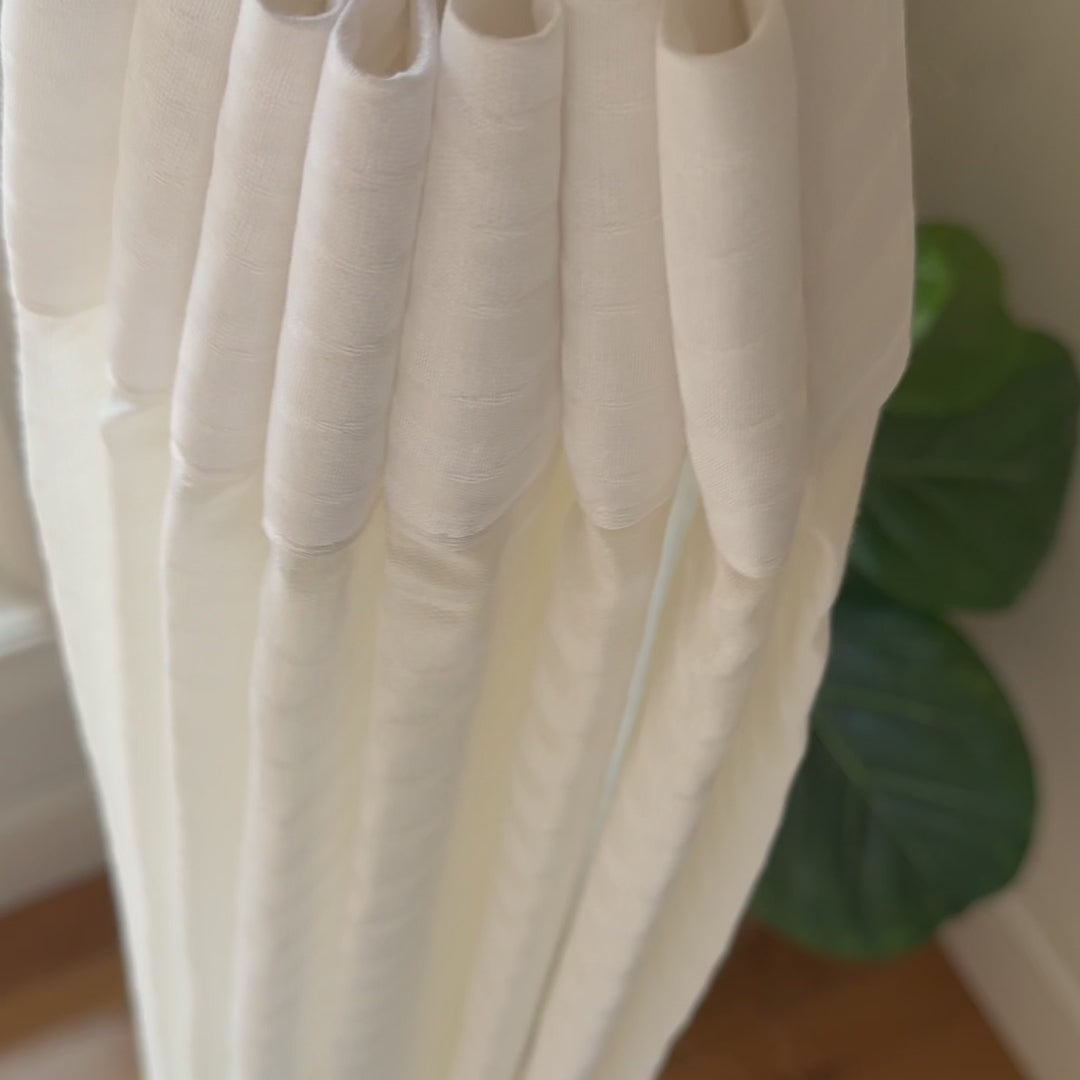 Sheila Cotton Semi Sheer Curtains