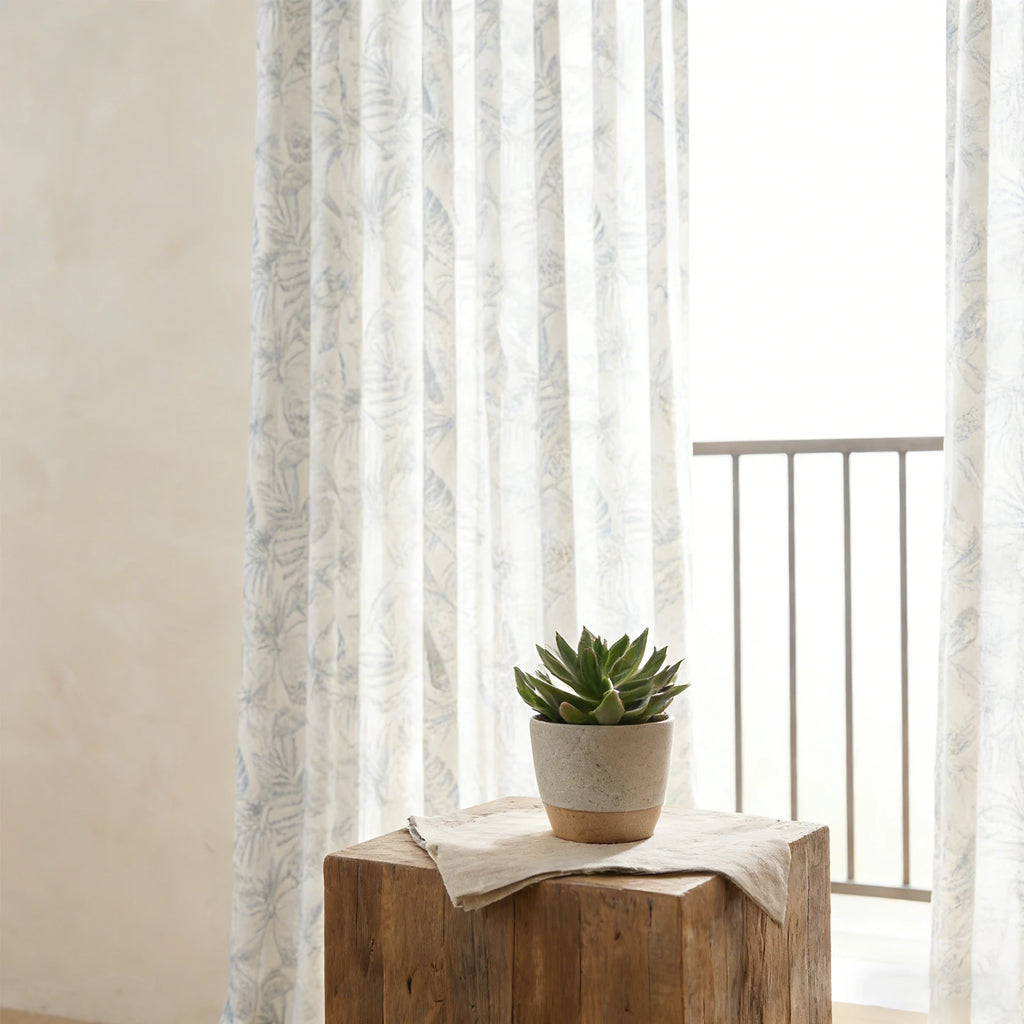 Remy Printed Bird Pattern Curtains