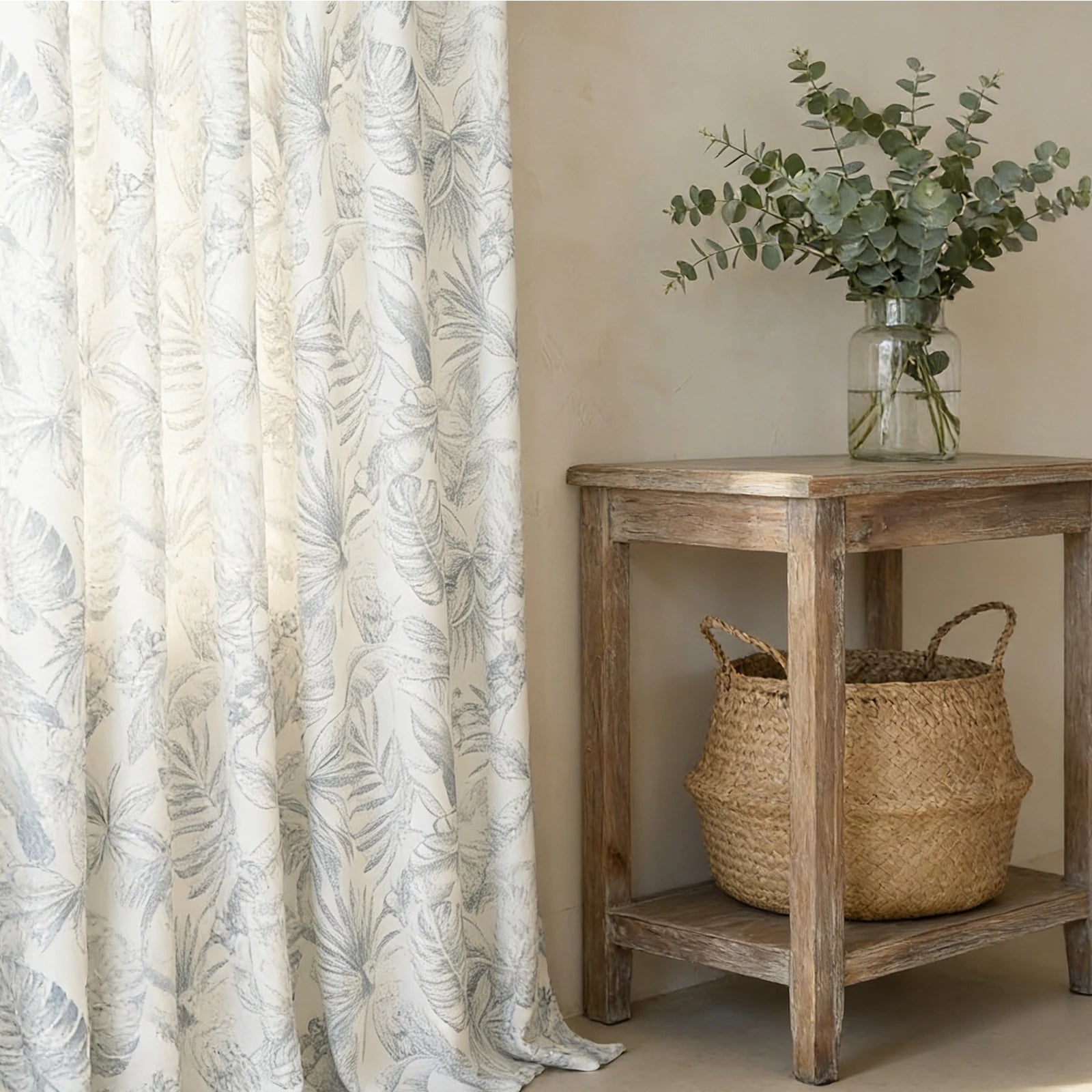 Remy Printed Bird Pattern Curtains