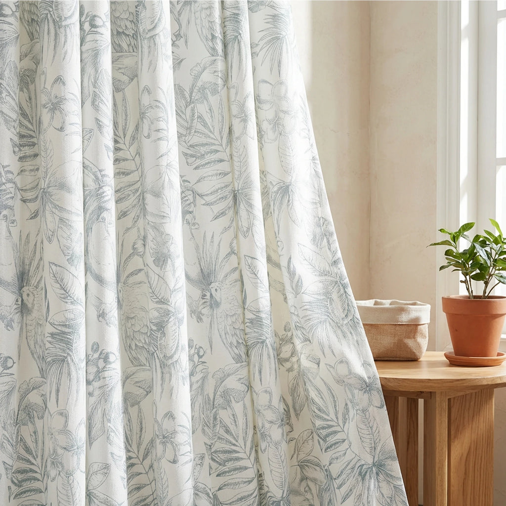 Remy Printed Bird Pattern Curtains