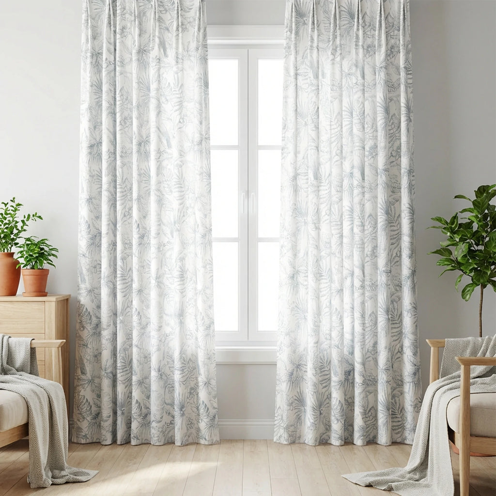 Remy Printed Bird Pattern Curtains