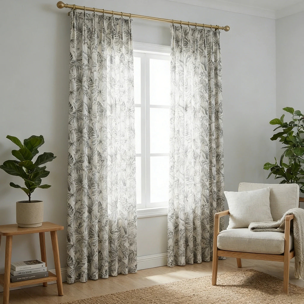 Remy Printed Bird Pattern Curtains
