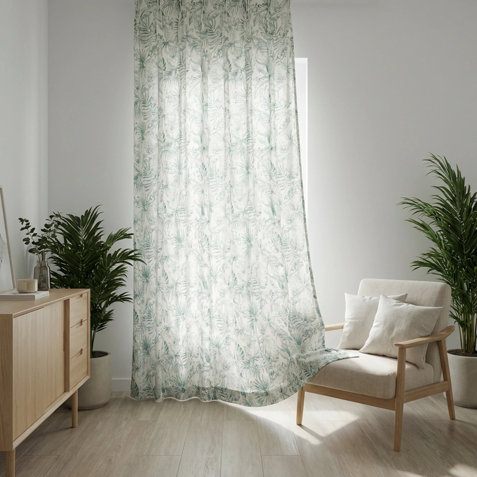 Remy Printed Bird Pattern Curtains