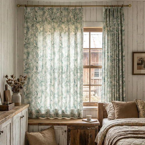 Remy Printed Bird Pattern Curtains