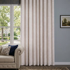 Samuel Floral Jacquard Linen Blend Sheer Curtains