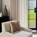 Samuel Floral Jacquard Linen Blend Sheer Curtains