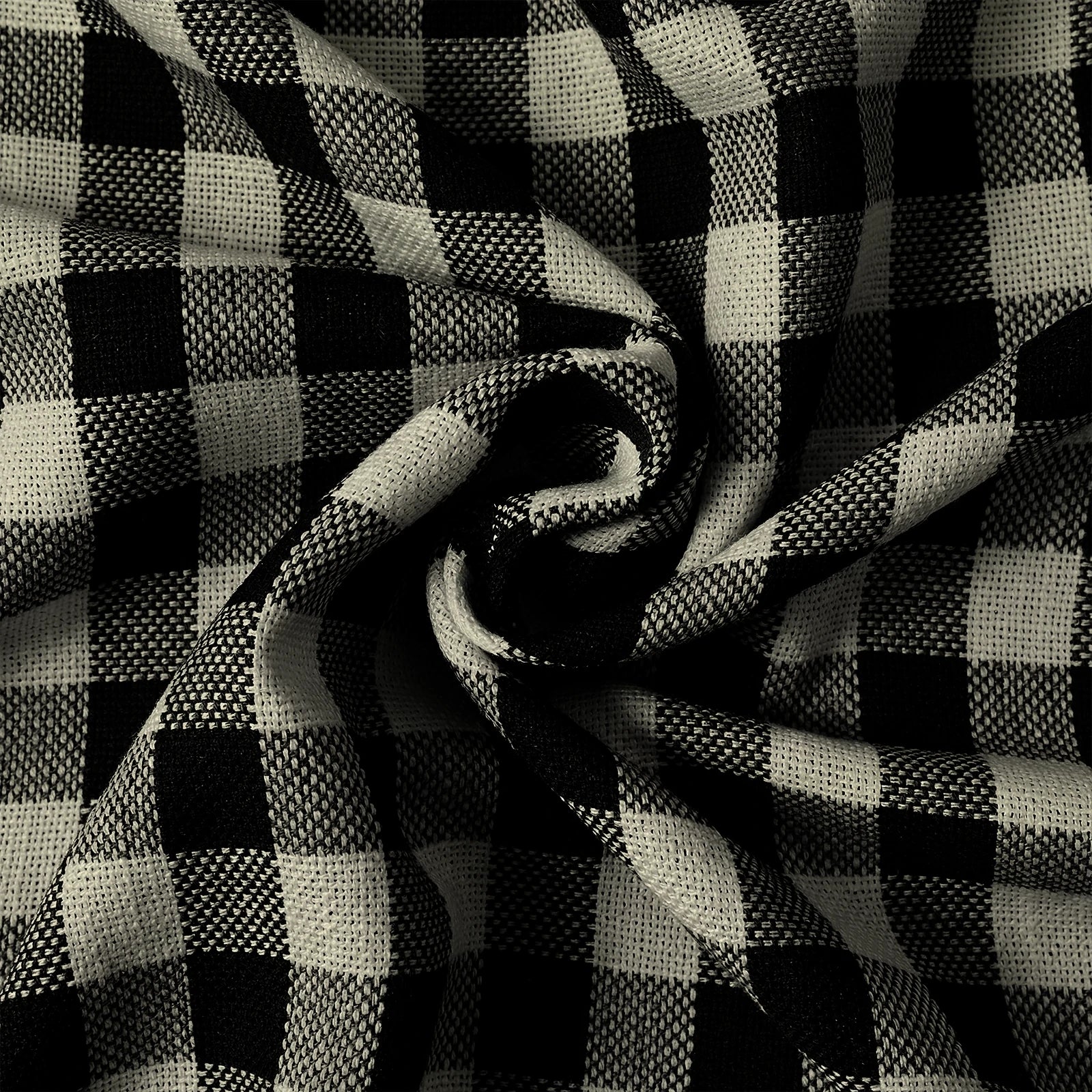 Simon Plaid Patten Cafe Curtains