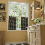 Simon Plaid Patten Cafe Curtains