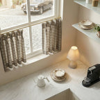 Simon Plaid Patten Cafe Curtains