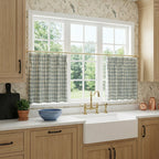 Simon Plaid Patten Cafe Curtains