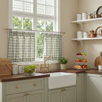 Simon Plaid Patten Cafe Curtains