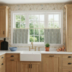 Simon Plaid Patten Cafe Curtains