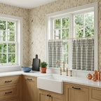 Simon Plaid Patten Cafe Curtains