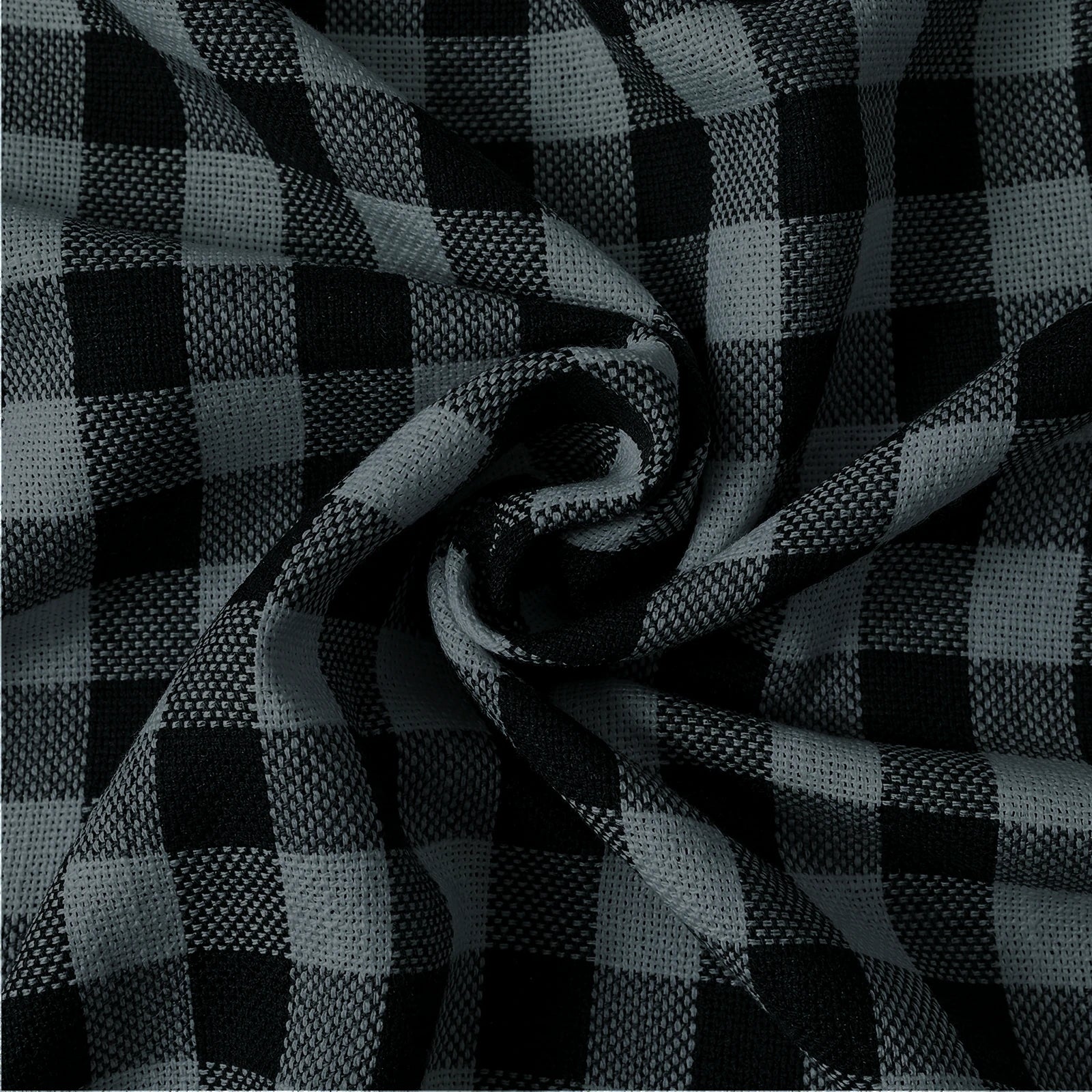 Simon Plaid Patten Cafe Curtains