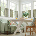 Simon Plaid Patten Cafe Curtains