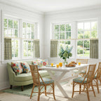 Simon Plaid Patten Cafe Curtains