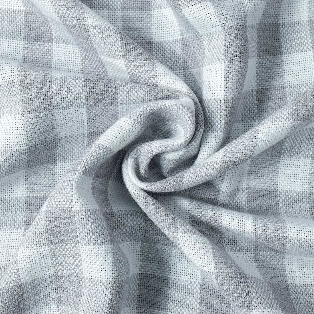 Simon Plaid Linen Textured Curtains