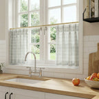 Simon Plaid Patten Cafe Curtains