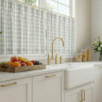 Simon Plaid Patten Cafe Curtains