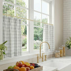 Simon Plaid Patten Cafe Curtains