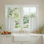 Simon Plaid Patten Cafe Curtains