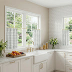 Simon Plaid Patten Cafe Curtains